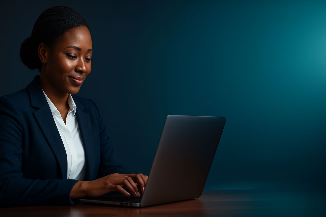 BestComfort Global business formation expert working on laptop